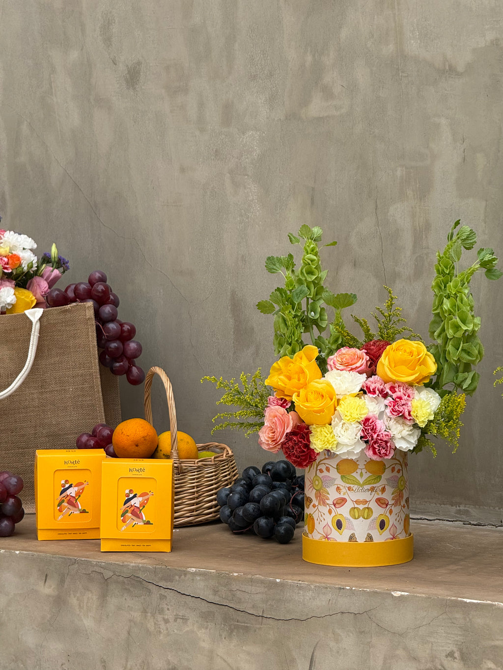 Golden Citrus Box Flowers